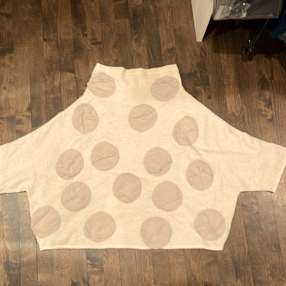 Poncho style sweater